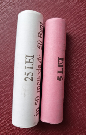 Romania, Fisic monede 10 bani + 50 bani 2025 [0]