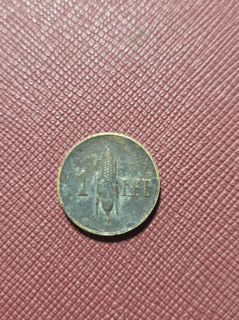 Romania, moneda 1 leu 1941, Coroana Regala [1]