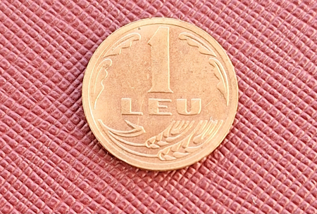 Romania, moneda 1 leu 1992 [1]
