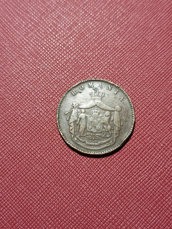 Monede Romania - Romania, moneda 10 Bani 1867 Heaton, primul sistem monetar