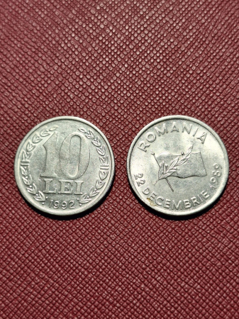 Monede Romania - Romania, moneda 10 lei 1992