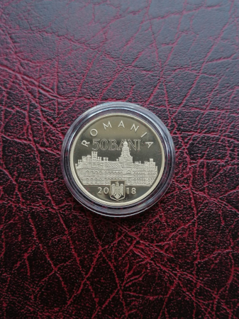 Romania, Moneda 50 Bani 2018 proof - 100 Ani de la Unirea cu Bucovina [1]