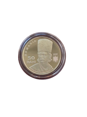 Idei cadouri - Romania, moneda 50 Bani 2021 proof, Tudor Vladimirescu, incapsulata