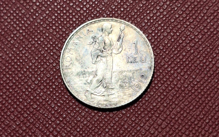 Romania, Regat, 1 Leu 1912, Regele Carol I [1]