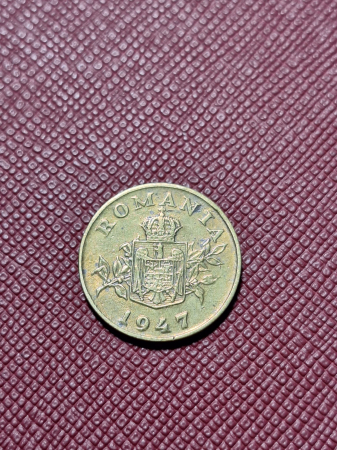 Monede - Romania, Regat, 1 leu 1947, Regele Mihai I