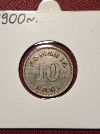 Romania, Regat, 10 Bani 1900, Regele Carol I [1]