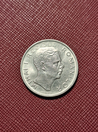 Monede Romania - Romania, Regat, 100 lei 1944, cu eroare: batere slaba la "Regele"