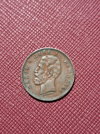 Monede Romania - Romania, Regat, 2 Bani 1900, Regele Carol I, usor turtita