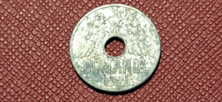 Monede - Romania, Regat, 25 bani 1921, Regele Ferdinand I