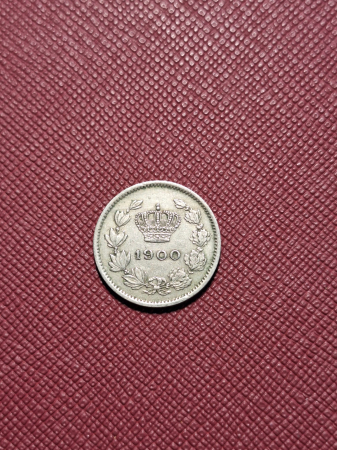 Monede Romania - Romania, Regat, 5 Bani 1900, Regele Carol I
