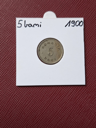 Monede Romania - Romania, Regat, 5 Bani 1900, Regele Carol I