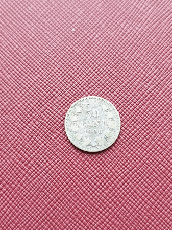 Romania, Regat, 50 Bani 1900, Regele Carol I [1]