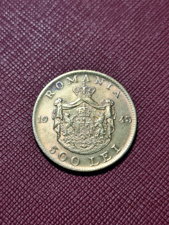 Romania, Regat, 500 lei 1945, Regele Mihai I [1]