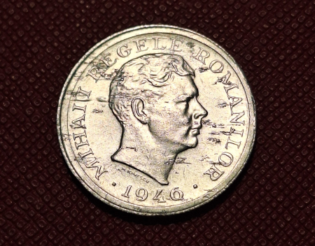 Monede - Romania, Regat, 500 lei 1946, Regele Mihai I, eroare: surplus material revers