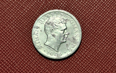 Monede - Romania, Regat, 500 lei 1946, Regele Mihai I, eroare: surplus material pe revers