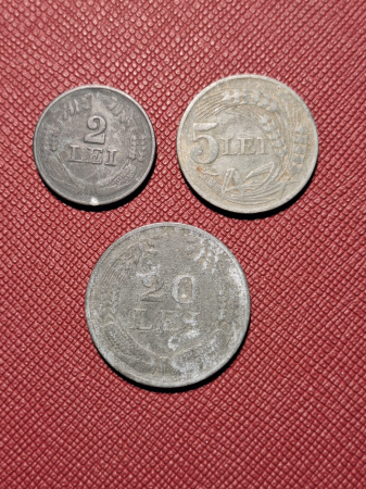 Monede Romania - Romania, Regat, lot 3 monede 1941-1942