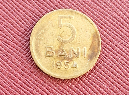 Romania - RPR, moneda 5 Bani 1954 [1]