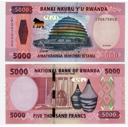Rwanda - Rwanda 5000 Franci 2024, necirculata