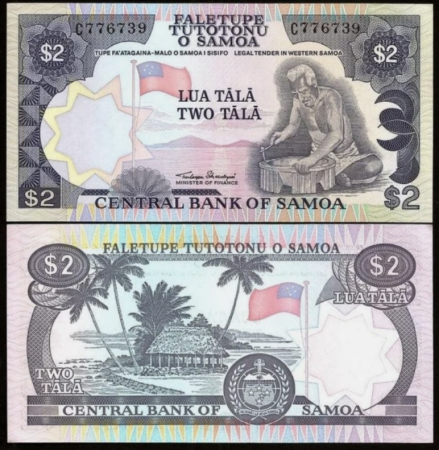 Bancnote - Samoa 2 tala 1985, UNC