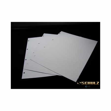 Folii pentru stocare bancnote, la pachet - Set 10 separatoare albe din carton, format 20x25, gama Optima