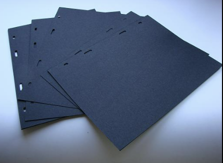 Set 10 separatoare negre din carton, format 168mm x 212mm [1]