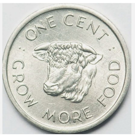 Seychelles 1 cent 1972 FAO, necirculata [1]