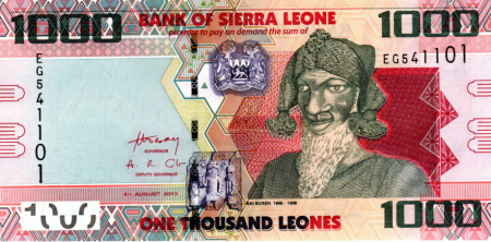Bancnote Africa - Sierra Leone 1000 Leones 2013, necirculata