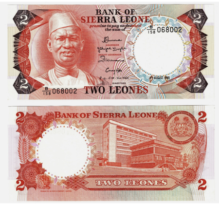 Bancnote Africa - SIERRA LEONE 2 leones 1985, necirculata