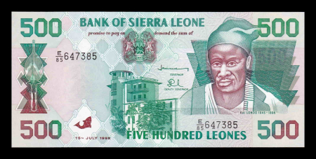 Sierra Leone - Sierra Leone 500 Leones 1998, Kai Londo, necirculata