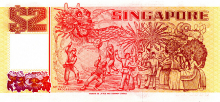 Singapore 2 Dolari 1990, necirculata [1]