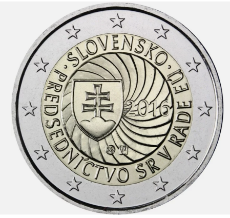 Monede Euro, Eurocenti - Slovacia 2 euro 2016, Președinția Slovaciei la Consiliului UE, UNC