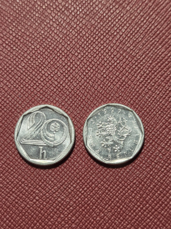 Monede Europa - Cehia 20 halierov 1997-1998