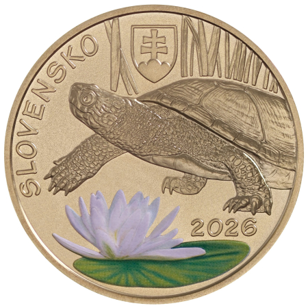Monede - Slovacia 5 euro 2026, colorata, testoasa
