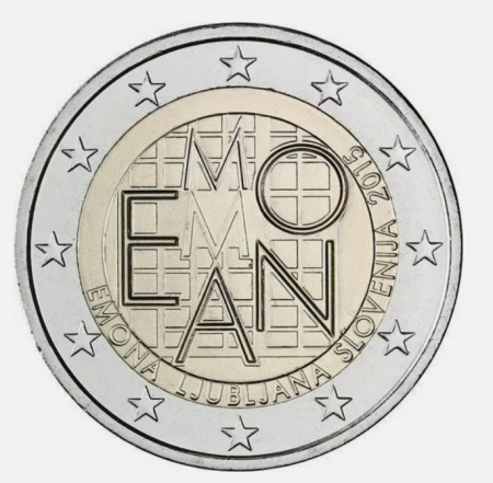 Slovenia - Slovenia 2 euro 2015, 2000 ani de la fondarea orașului Emona - Ljubljana, UNC