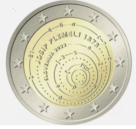 Slovenia - Slovenia 2 euro 2023 Joseph Plemel , UNC