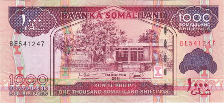 Somaliland - Somaliland 1000 Shilingi 2011-2014, necirculata