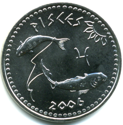 Monede Africa - Somaliland 10 shillings 2006 UNC, Semnele Zodiacului. Pesti