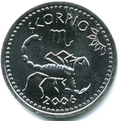 Somaliland 10 shillings 2006 UNC, Semnele Zodiacului. Scorpion [0]