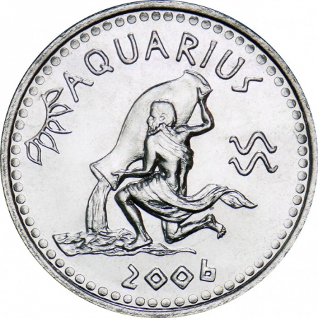 Monede Africa - Somaliland 10 shillings 2006 UNC, Semnele Zodiacului. Varsator