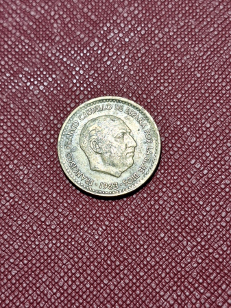 Monede Europa - Spania 1 peseta 1963