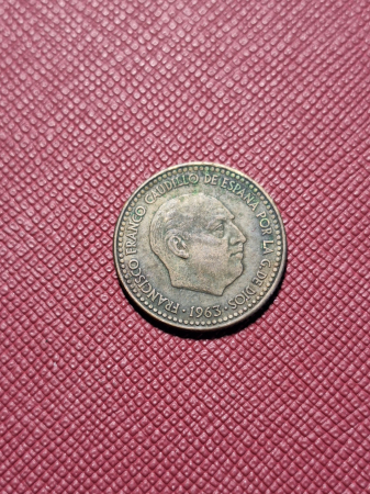 Monede - Spania 1 peseta 1963