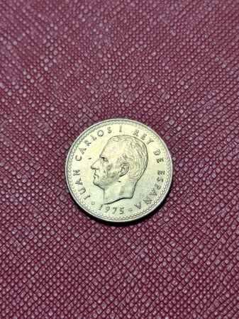 Monede Europa - Spania 1 peseta 1975