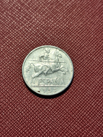 Monede - Spania 10 centimos 1953