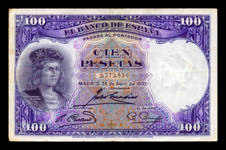 Spania 100 Pesetas Gran Capitán 1931, circulata [0]