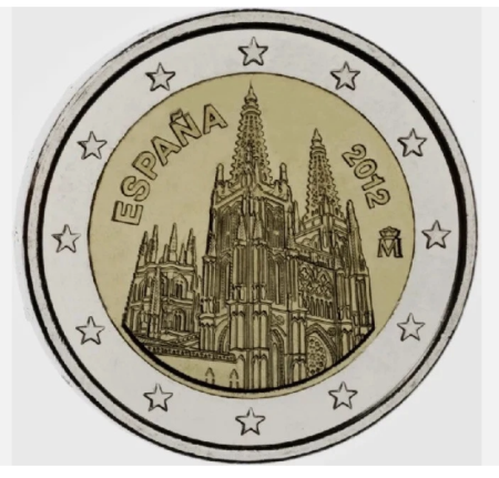 Spania - Spania 2 euro 2012 Catedrala Burgos, UNC