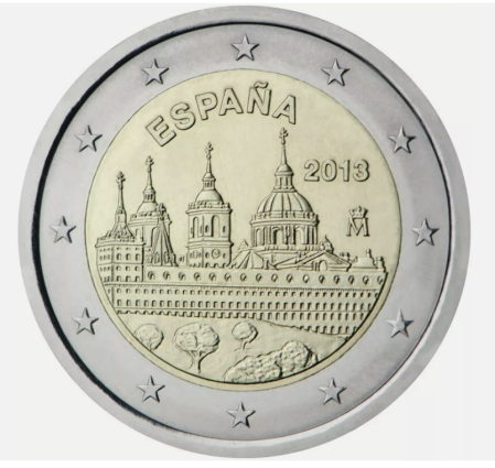 Spania - Spania 2 euro 2013, Manastirea San Lorenzo del Escorial, UNC