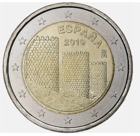 Spania - Spania 2 euro 2019 Avila, UNC