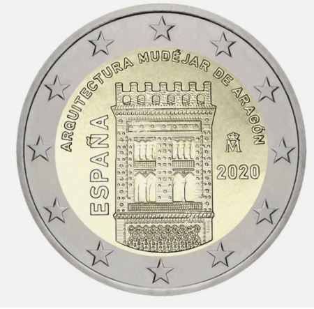 Spania - Spania 2 euro 2020 Aragon, UNC