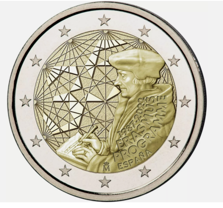 Spania - Spania 2 euro 2022 Erasmus, UNC