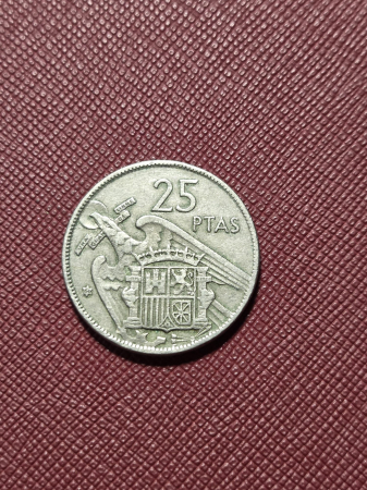 Spania 25 pesetas 1957 [1]